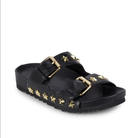 ash pop studded slide sandals